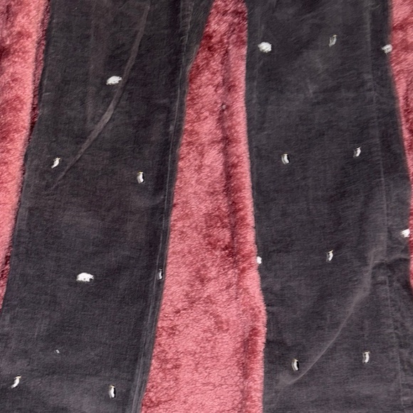 Distressed Black Corduroy Pants - Picture 3 of 8